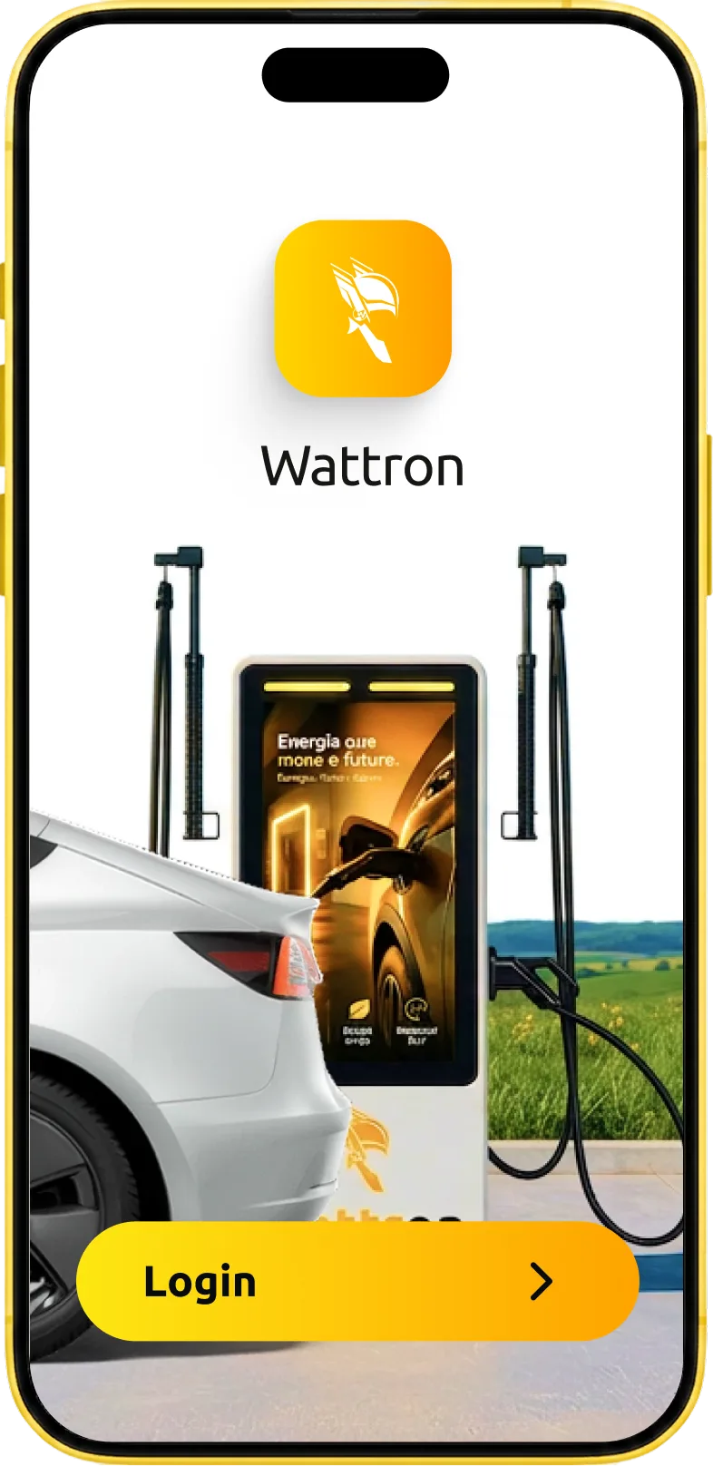 App Wattron no telemóvel